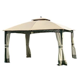 garden winds replacement canopy top cover for the windsor dome gazebo – riplock 500 – will not fit any other gazebo – check model number, assembly instructions, and horizontal frame design