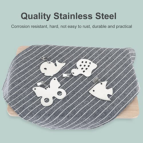 Rumtut Tablecloth Weights Set Stainless Steel Tablecloth Pendant Table Cover Weights Clips for Outdoor Party Picnic Garden Tables Decoration, 8 Pack