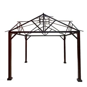 Garden Winds Replacement Canopy Top Cover Compatible with The Style Selections Pitched Roof Gazebo - Riplock 350