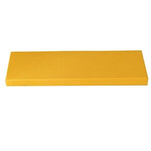 hruile elegant solid color bench cushion, seat cushion for indoor/outdoor bench patio furniture swing, non-slip settee sofa couch cushion dining chair pads,31.5×15.7x2in,yellow