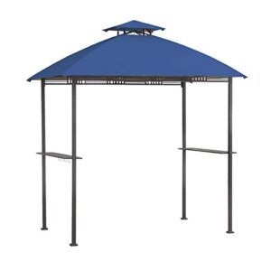 garden winds replacement canopy top cover for westbrook grill gazebo – riplock 350 – true navy