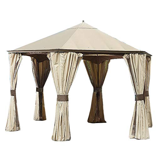 Garden Winds GO Hexagonal Gazebo Replacement Canopy Top Cover - RipLock 350