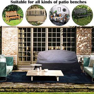 Patio Loveseat Bench Cover UCARE Waterproof 2/3/4 Seater Garden Sofa Bench Protector Lounge Deep Seat Covers for Outdoor Indoor Furniture (4 seat Bench Cover: 75x26x35in/ 190x66x89cm)