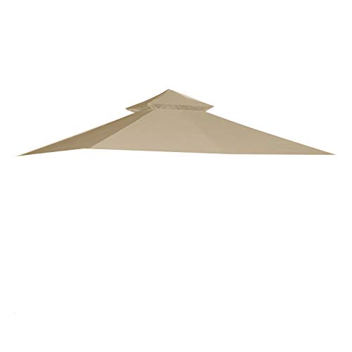 Garden Winds Replacement Canopy for The 10 x 12 Roof Style House Gazebo - Standard 350 - Beige