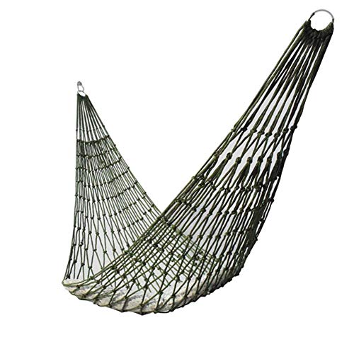 JINYI Hammock, Thicken Nylon Fabric Multi-Functional Hammock Outdoor Hammock Simple Nylon Net Hammock for Outdoor Garden