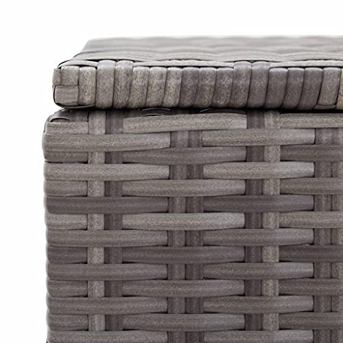 GOTOTOP Extra Large Outdoor Storage Box Waterproof, Poly Rattan Deck Box for Patio Garden Furniture, Outdoor Cushion Storage, Pool Accessories and Toys, 47.2"x19.7"x23.6",Gray