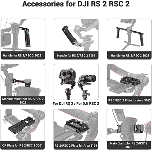 SMALLRIG Extended Quick Release Plate for Arca-Type Standard Compatible with DJI RS 2 / RSC 2 / RS 3 / RS 3 Pro Gimbal - 3162