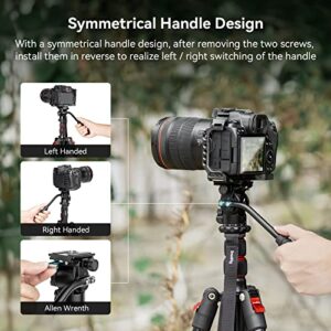 SmallRig Selection Tripod Fluid Head Pan Tilt Head with Quick Release Plate for Arca Swiss for Compact Video Cameras and DSLR Cameras -3259