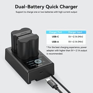 SmallRig NP-W235 Battery Charger Set for Fujifilm NP-W235 Battery, Double Slot NP-W235 Charger for Fujifilm X-T5, X-T4, GFX 100S, X-H2S, for Fujifilm GFX 50S II, VG-XT4, 2040mAh - 3822