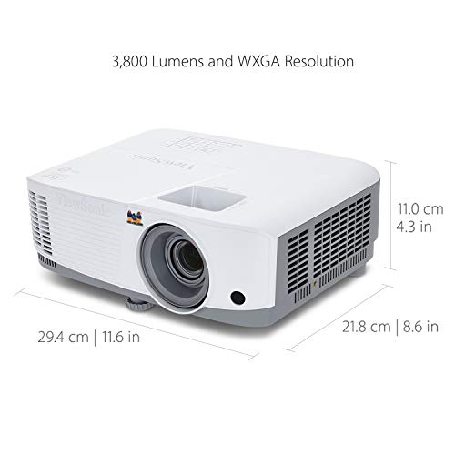 ViewSonic 3800 Lumens WXGA High Brightness Projector for Home and Office with HDMI Vertical Keystone (PA503W)