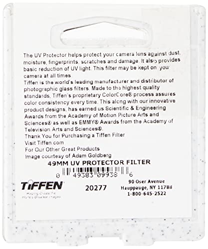 Tiffen 49UVP 49mm UV Protection Camera Lens Filter , Black