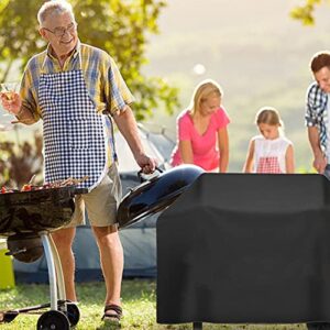 Anti Dust Rain BBQ Grill Cover UV Resistant Grill Covers with PU Coating for Family Dinners Accessories BBQ Grill Barbeque Cover for Home Garden Yard BBQ Tool UV Resistant Grill Covers with PU Coating
