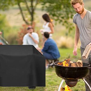 Anti Dust Rain BBQ Grill Cover UV Resistant Grill Covers with PU Coating for Family Dinners Accessories BBQ Grill Barbeque Cover for Home Garden Yard BBQ Tool UV Resistant Grill Covers with PU Coating