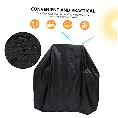 CUBTOL Grill Cover Combo Grill Oven Grill Rack Outdoor Griddle Grill Barbecue Grill Protector Garden BBQ Cover BBQ Smoker Cover Outdoor BBQ Cover Oven Protection Cover BBQ Oven Cover Set