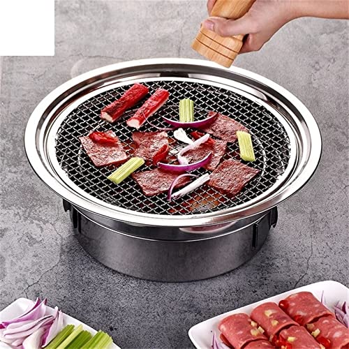 GEEKLLS Charcoal grills Stainless Steel Charcoal Barbecue Grill Household BBQ Grill Non-stick For Home Kitchen Outdoor Garden Barbecue Stove
