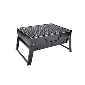 geeklls charcoal grills barbecue grill outdoor foldable charcoal portable mini grill wood bbq stove for home garden camping picnic party beach