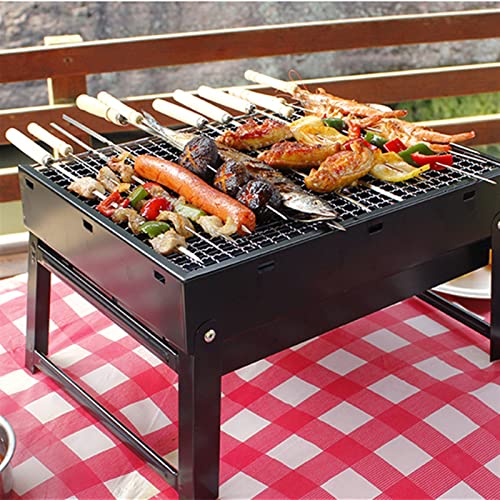 GEEKLLS Charcoal grills Barbecue Grill Outdoor Foldable Charcoal Portable Mini Grill Wood BBQ Stove For Home Garden Camping Picnic Party Beach Bivouac