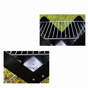 GEEKLLS Charcoal grills Shaped Foldable Style BBQ Garden Camping Outdoor Portable Charcoal Oven Grill Heater Kebab Barbecue