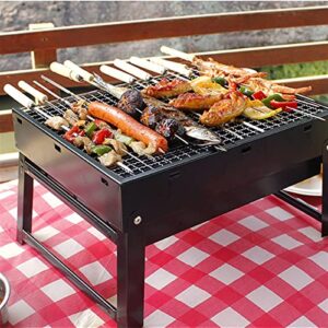 GEEKLLS Charcoal grills Outdoor Barbecue Grill Household Foldable Charcoal Portable Mini Grill Wood BBQ Stove For Home Garden Camping Picnic Party Beach