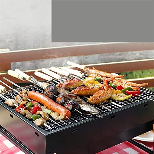 GEEKLLS Charcoal grills Outdoor Barbecue Grill Household Foldable Charcoal Portable Mini Grill Wood BBQ Stove For Home Garden Camping Picnic Party Beach