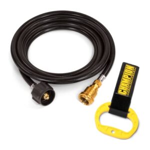 champion power equipment 100736 12-foot propane hose extension kit