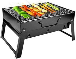 charcoal barbecue grill portable folding bbq grill barbecues outdoor charcoal barbecue desk cooking for picnic garden terrace camping travel suitable for 3 to 5 people