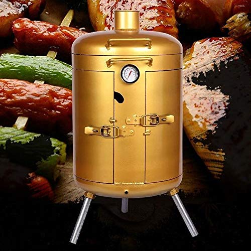 NEWCES Safety Certification Portable BBQ Grill Barbecue Grill Smoker Charcoal Barbecue Grill for 5-10 Persons Family Garden Outdoor Cooking Hiking Picnics Camping Barbecue Party