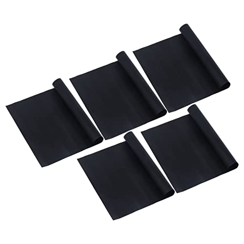 RvSky Garden kit 5Pcs Barbecue Grill Mat Rectangle PTFE Reusable Non Stick Fryer Mat for Frying Cooking Grilling