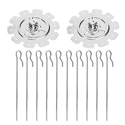 RvSky Garden Supplies Stainless Steel Roaster Electric Oven Barbecue Skewers Needle Cage Set BBQ Grill Accessory