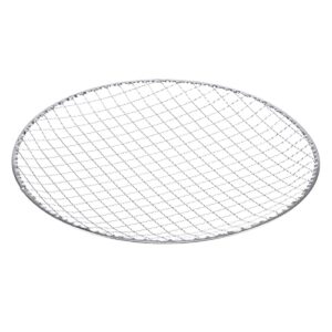 HARFINGTON 5pcs Round BBQ Grill Net 11"x0.9" Galvanized Iron Barbecue Mesh Mat for Baking Smoking Charcoal Grilling Roasting