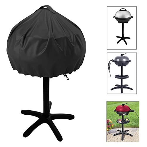 Vakitar Outdoor Garden Grill Cover Rainproof Dustproof UV Protector Barbecue Round Cover 52x37cm Durable Barbecue Cover