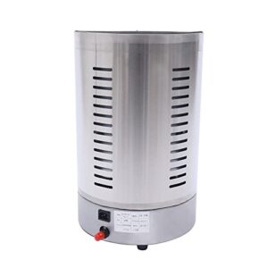 Shawarma Machine Gas Kebab Grill, Countertop Vertical Rotating Oven, Rotisserie Shawarma Machine, Stainless Steel Roaster with 2 Burners, for Restaurant Home Garden