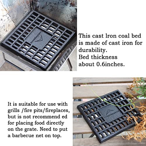 Campingmoon Cast Iron Grate, Charcoal Grate, Grill Tool, Application Barbecue Cooking Stove/Garden/Camping, T-175