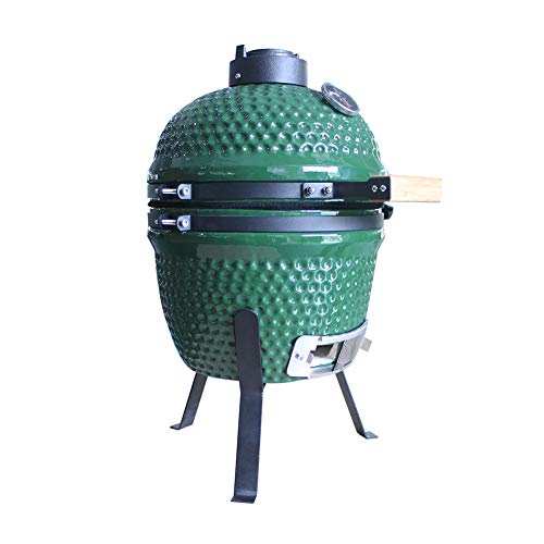 RJMOLU Charcoal Grills 13" Ceramic Barbecue Grill, BBQ Stove for Picnic Garden Terrace Camping Travel