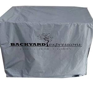 BACKYARD EXPRESSIONS PATIO · HOME · GARDEN 912399 Outdoor Patio Cover-600D Oxford Cloth- Grey- Works with 45 or 57 Quart Coolers-Backyard Expressions