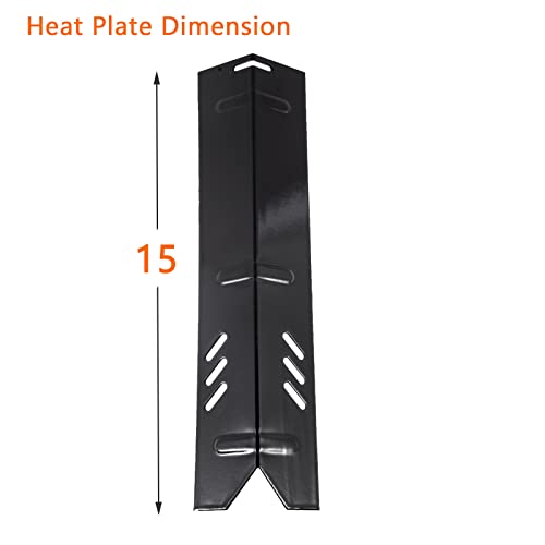 BQMAX 15" Heat Plate Replacement Parts for Dyna-Glo DGB515SDP, DGB515SDP-D, DGF510PBP-D, DGF510SBP, DGF510SSP, DGF510SSP-D, Compatible with Backyard GBC1255W GBC1355W and More