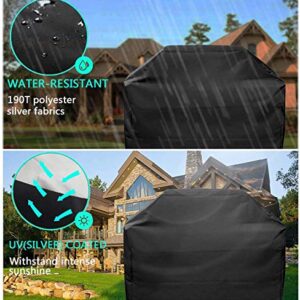 FRGHF Barbecue cover, dust proof BBQ cover, waterproof barbecue protective cover, garden grill cover with storage bag, 145 x 61 x 117 cm