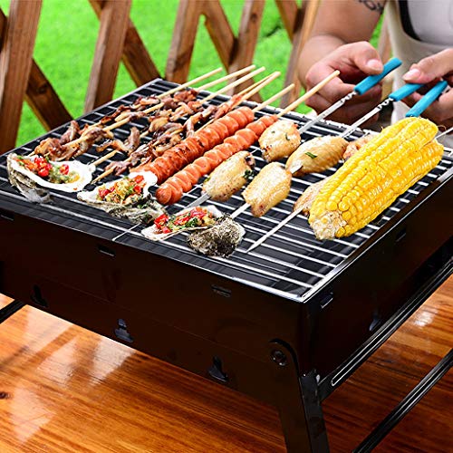 Guoguocy BBQ Barbeque Barbecue Grills,Barbecue Grills,Compact Charcoal Grills,Garden Outdoor Portable Barbecue Tools,Skewers