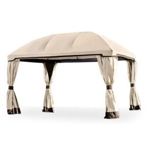 garden winds replacement canopy for the pomeroy dome gazebo – standard 350 – beige