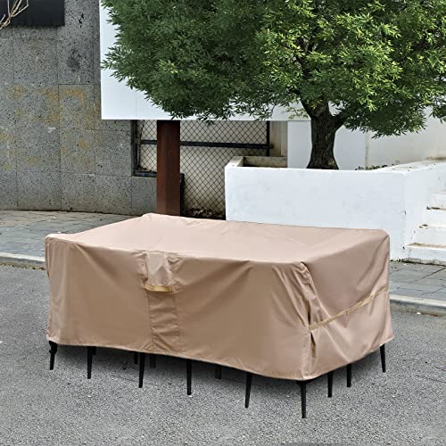 GARVIN Patio Furniture Set Cover,74 Inch Outdoor Table Covers Waterproof Heavy Duty, Rectangle Outdoor Sectional Cover for Couch,Sofa,Large Loveseat 74W X 47D X 29H inches