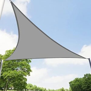 Shade Sail Waterproof Triangle Umbrella UV Protection Oxford Cloth Shade for Outdoor Terrace Backyard and Garden 10'x10x10'