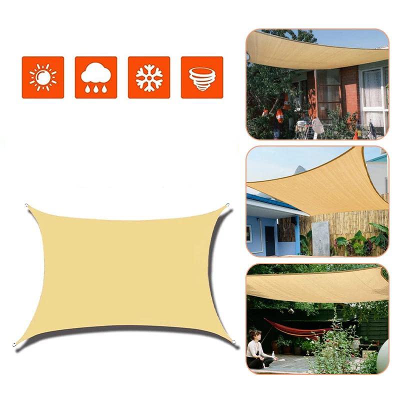 AFXOBO Garden Shade Sail Plant Greenhouse Knitted Yellow Covered Sunscreen Net 6.56x13.12 FT