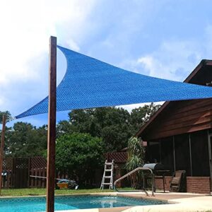 oneofics 10’x10’x10’ triangle sun shade sail sand sun shade sail canopy uv block awning for outdoor patio garden backyard