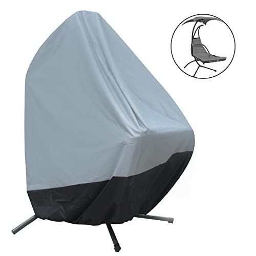 73" Waterproof Patio Hammock Lounge Chair Outdoor Hanging Recliner Casual Adult Backyard Garden Deck Umbrella Freestanding Floating Bed Furniture Casual Swing Chair Cover