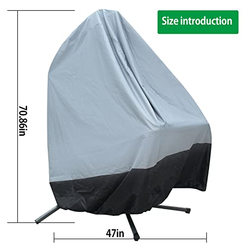 73" Waterproof Patio Hammock Lounge Chair Outdoor Hanging Recliner Casual Adult Backyard Garden Deck Umbrella Freestanding Floating Bed Furniture Casual Swing Chair Cover