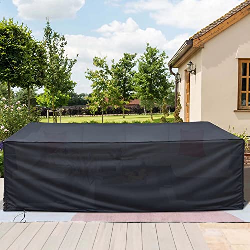 KAWIVAST Patio Furniture Covers Waterproof, Outdoor Furniture Cover, Outdoor Table Covers Waterproof Rectangle, Weatherproof Patio Sectional Cover, Outdoor Furniture Covers for Patio Furniture