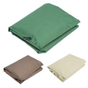 TOPINCN Patio Swing Cushion Cover Replacement, 3‑Seat Courtyard Garden Swing Hammock, Waterproof Outdoor Swing Seat Protection Cover 150 x 50 x 10cm