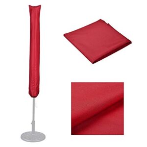 yescom outdoor patio umbrella protective cover bag 180gsm polyester fabric fits 5′ 6′ 7′ 8′ 9′ 10′ umb garden red