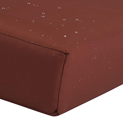 Classic Accessories Ravenna Water-Resistant 21 x 20 x 4 Inch Outdoor Back Cushion Slip Cover, Patio Furniture Cushion Cover, Spice, Patio Furniture Cushion Covers