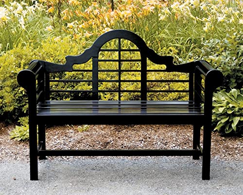 Achla Designs 125-0007 Lutyens Garden, 4 ft Black Bench, 48-in L
